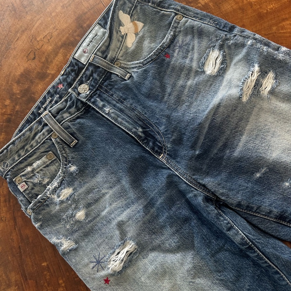 AG Adriano Goldschmied Distressed Denim Jeans